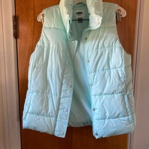 Old Navy Sky Blue Puffer Vest